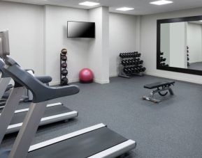 Equipped fitness center at Hilton Garden Inn Dallas/Allen.