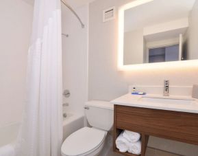 Private guest bathroom with shower at Holiday Inn Express Towson Baltimore N.