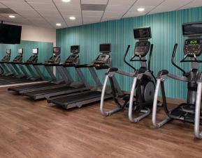 Well equipped fitness center at Holiday Inn Express Towson Baltimore N.