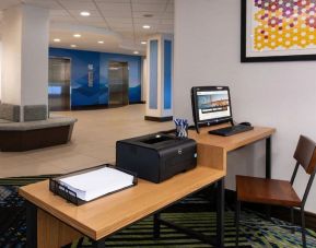 Dedicated business center with PC, internet, and printer at Holiday Inn Express Towson Baltimore N.