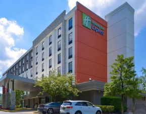 Parking area available at Holiday Inn Express Towson Baltimore N.