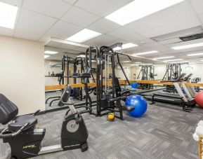 Well equipped fitness center at Comfort Inn & Suites Sea-Tac Airport.