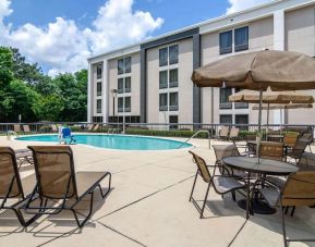 Stunning outdoor pool at Comfort Inn Atlanta Airport.