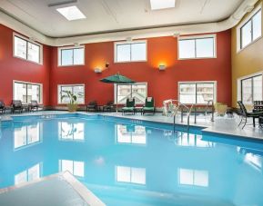 Stunning indoor pool at Doubletree Hotel Chicago O'Hare Airport-Rosemont.