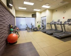 Well equipped fitness center at Doubletree Hotel Chicago O'Hare Airport-Rosemont.