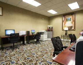Dedicated business center with PC, internet, and printer at Doubletree Hotel Chicago O'Hare Airport-Rosemont.
