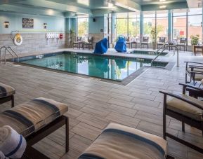 Stunning indoor pool at Hilton Garden Inn Pittsburgh Airport.