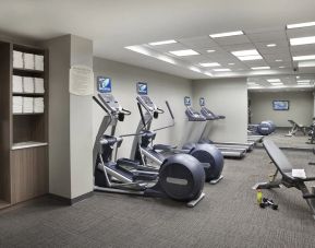 Well equipped fitness center at Residence Inn Toronto Airport.