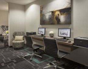Dedicated business center with PC, internet, and printer at Residence Inn Toronto Airport.