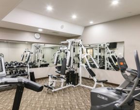 Rodd Royalty’s fitness center is equipped with weights and a variety of exercise machines.