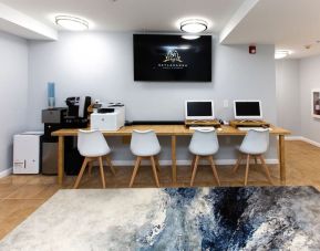 Dedicated business center with PC, internet, and printer at Skylaranna Hotel and Resort.