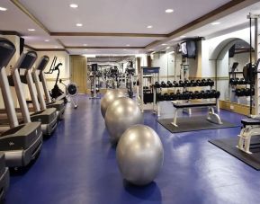 Well equipped fitness center at Grand Hyatt Muscat.