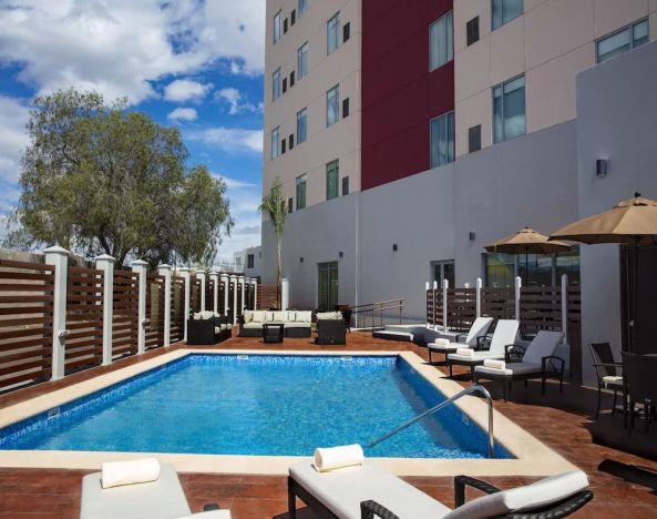 Stunning outdoor pool at Hyatt Place Aguascalientes/Bonaterra.