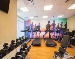 Well equipped fitness center at Hyatt Place Aguascalientes/Bonaterra.