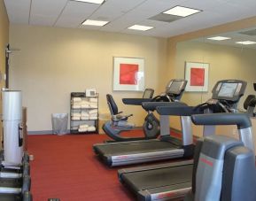 Well equipped fitness center at Hyatt Place Dallas Garland.