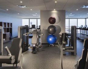 Well equipped fitness center at Hyatt Regency at Los Angeles International Airport.