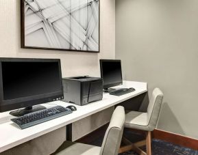 Dedicated business center with PC, internet, and printer at Hyatt Place Albuquerque Airport.