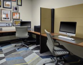 Dedicated business center with PC, internet, and printer at Hyatt House Boston Burlington.