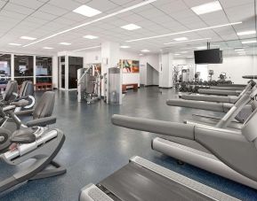 Well equipped fitness center at Hyatt Regency Buffalo Hotel And Conference Center.