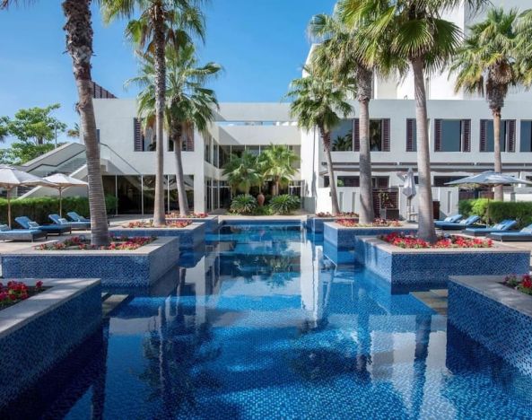 Stunning outdoor pool at Park Hyatt Abu Dhabi Hotel & Villas.