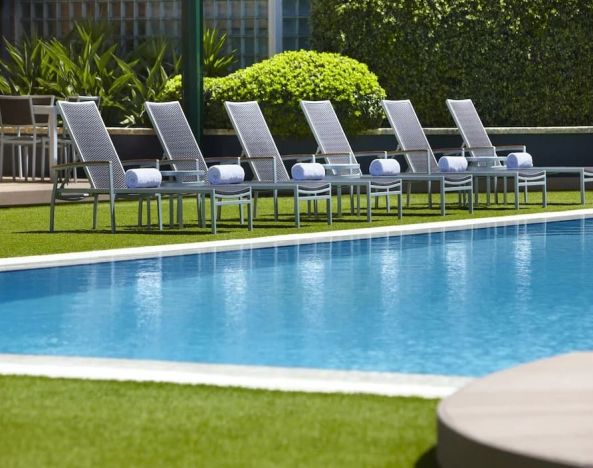 Stunning outdoor pool at Hyatt Regency Perth.