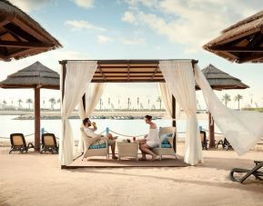 Relaxing cabanas available at Grand Hyatt Doha Hotel & Villas.