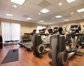 Well equipped fitness center at Hyatt Place Chicago/Lombard/Oak BRK.