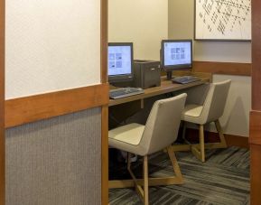 Dedicated business center with PC, internet, and printer at Hyatt Place Houston – North.