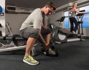 Well equipped fitness center at Hotel Clique Calgary Airport.