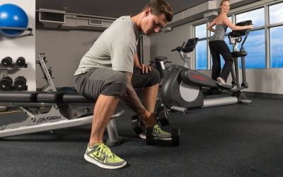 Well equipped fitness center at Hotel Clique Calgary Airport.