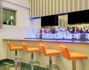 Hotel bar at Wyndham Garden Brooklyn Sunset Park.