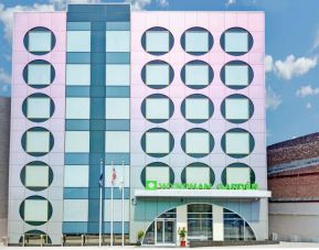 Hotel exterior at Wyndham Garden Brooklyn Sunset Park.