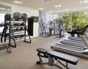 Well equipped fitness center at SpringHill Suites Atlanta Northwest.