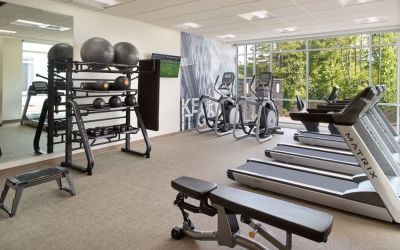 Well equipped fitness center at SpringHill Suites Atlanta Northwest.