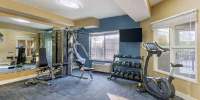 Fitness center available at Best Western Plus Mountain View Auburn Inn.