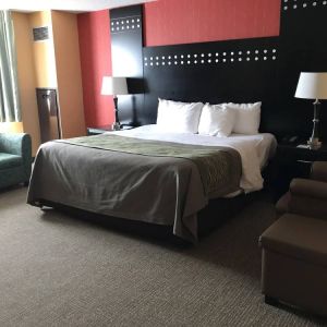 Day use room with sofa at Travelodge Absecon Atlantic City.