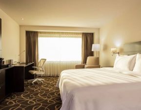 Lovely king bed with lots of natural light at Doubletree By Hilton Toluca.