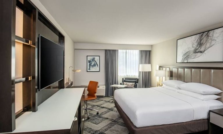 Day use room with work desk and natural light at DoubleTree By Hilton Washington DC North/Gaithersburg.