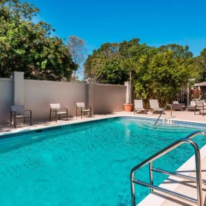 Refreshing outdoor pool at Courtyard By Marriott Sarasota Bradenton Airport.