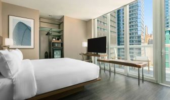 Day use room with balcony at AC Hotel New York Times Square.
