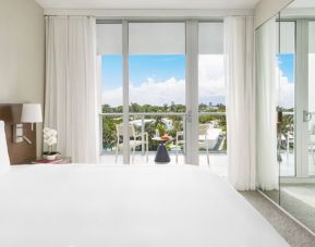 Lovely delux king room with natural light at The Altair Hotel Bay Harbor.