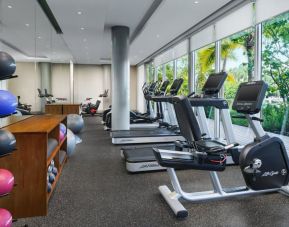 Well equipped fitness center at The Altair Hotel Bay Harbor.