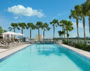 Stunning outdoor pool at The Altair Hotel Bay Harbor.