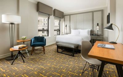 Delux king room with work station at Stanford Court San Francisco.