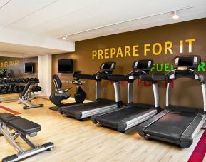 Well equipped fitness center at Sheraton Needham.