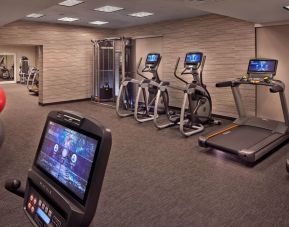 Equipped fitness center at Courtyard Philadelphia City Avenue.