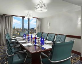 Professional meeting room with natural light at Courtyard Boston Cambridge.