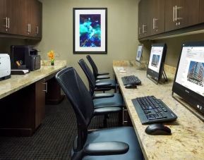 Business center with PC, internet, and printers at Hilton Garden Inn Washington DC / Georgetown Area.