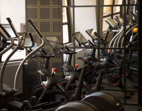 Well equipped fitness center at St Gregory Hotel.