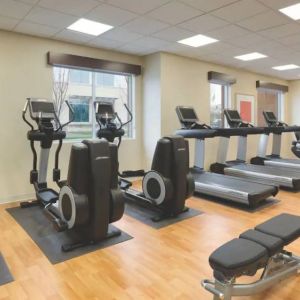 Fitness center available at Hyatt Place Portland Airport At Cascade Station.